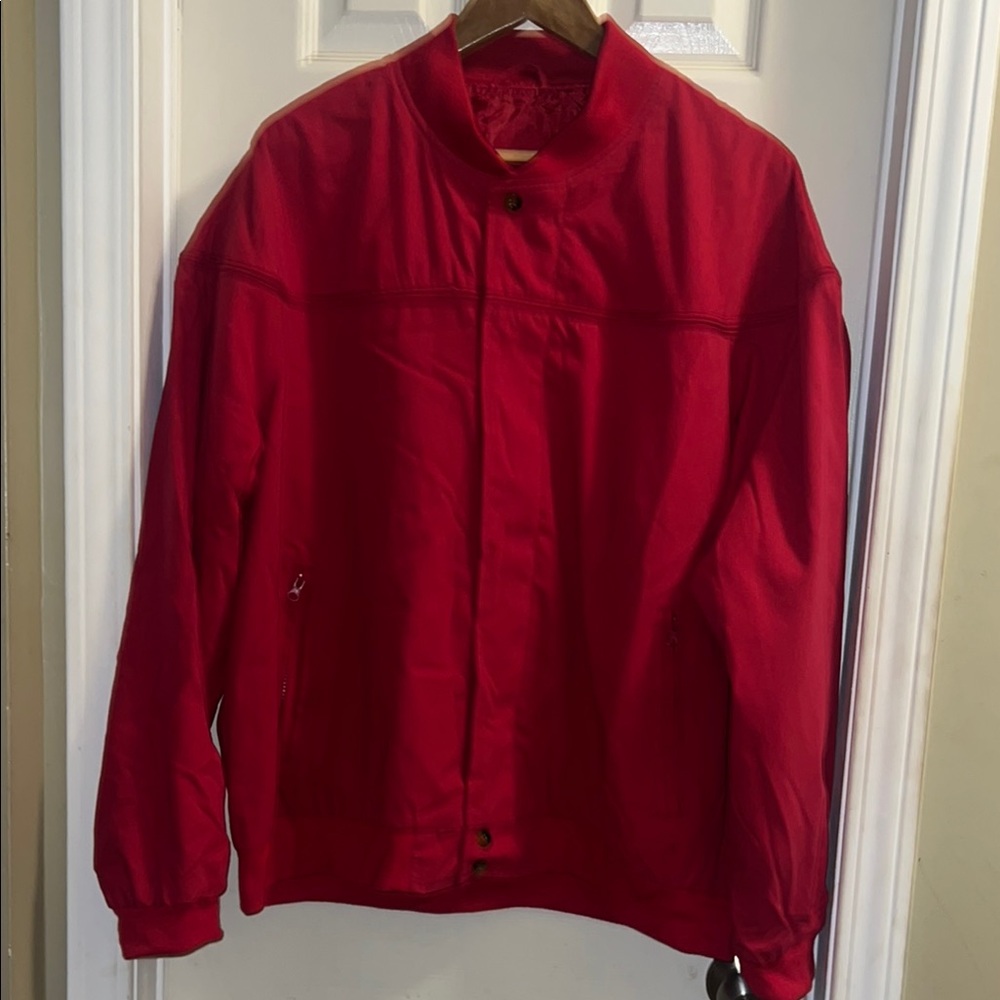 Men's Red vintage bomber jacket